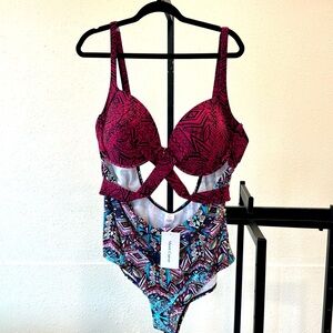 It has a flirty sweetheart neckline, a built-in underwire for extra bust support